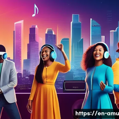 Home 26 중국 EDM DJ의 히트곡 Different World by Alan Walker C pop 협업 - **Prompt:** "A vibrant, panoramic scene depicting the essence of global music fusion and unity. In t...